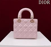 Fortok Dior Lady ABC Bag Pink 20x16x8cm - 5