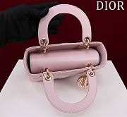 Fortok Dior Lady ABC Bag Pink 20x16x8cm - 4