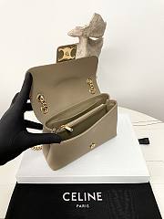 Fortok Celine Victorie Bag In Triomphe Canvas Brown Sepia 116592 23.5×14×8cm - 6