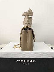 Fortok Celine Victorie Bag In Triomphe Canvas Brown Sepia 116592 23.5×14×8cm - 4