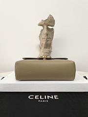 Fortok Celine Victorie Bag In Triomphe Canvas Brown Sepia 116592 23.5×14×8cm - 5