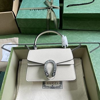 Fortok Gucci Small Dionysus Top Handle Bag White 752029 18×12×6cm