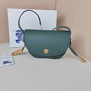 Fortok Burberry Chess Bag Dark Green 55111 25×6.5×17.5cm - 1