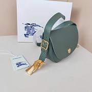 Fortok Burberry Chess Bag Dark Green 55111 25×6.5×17.5cm - 5