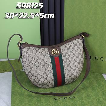 Fortok Gucci Ophidia Half Moon Hobo Bag 598125 30x22.5x5cm