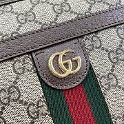 Fortok Gucci Ophidia GG Mini Shoulder Bag Beige & Ebony GG Supreme Canvas 21x16x11cm - 4