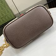 Fortok Gucci Ophidia GG Mini Shoulder Bag Beige & Ebony GG Supreme Canvas 21x16x11cm - 2