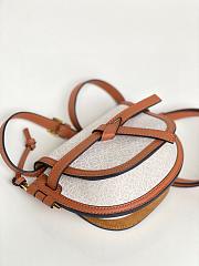 Fortok Loewe Gate Dual Bag Beige & Brown 21x12.5x9cm - 4
