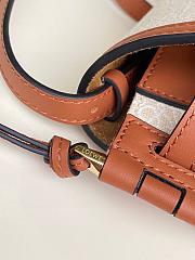 Fortok Loewe Gate Dual Bag Beige & Brown 21x12.5x9cm - 5
