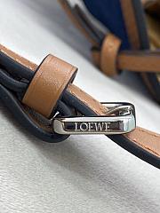 Fortok Loewe Gate Dual Bag Blue & Brown 21x12.5x9cm - 6