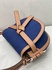 Fortok Loewe Gate Dual Bag Blue & Brown 21x12.5x9cm - 2
