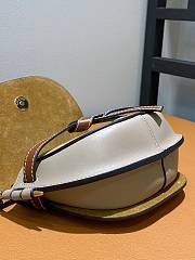 Fortok Loewe Gate Dual Bag  In Amber, Light Grey and Rust Colour 21x12.5x9cm - 5