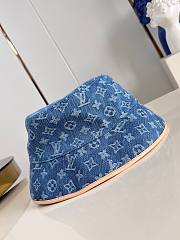Fortok Louis Vuitton Monogram Essential Bucket Denim - 2