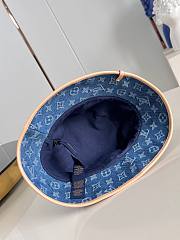 Fortok Louis Vuitton Monogram Essential Bucket Denim - 3