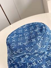 Fortok Louis Vuitton Monogram Essential Bucket Denim - 4