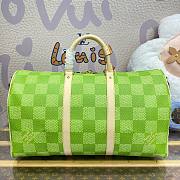 Fortok Louis Vuitton Keepall Bandoulière 50 Bag Green N40667 50x29x23cm - 3