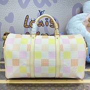 Fortok Louis Vuitton Keepall Bandoulière 50 Bag Peach N40713 50x29x23cm - 6