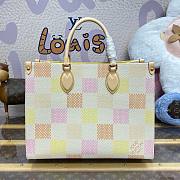 Fortok Louis Vuitton OnTheGo Damier Giant Canvas Bag Peach N40518 35x27x14cm - 1