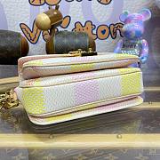 Fortok Louis Vuitton Pochette Métis East West Bag Peach N40749 21.5x13.5x6cm - 3