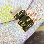Fortok Louis Vuitton Pochette Métis East West Bag Peach N40749 21.5x13.5x6cm - 6