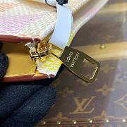 Fortok Louis Vuitton Toilet Pouch Peach N40740 20x25x5.5cm - 6