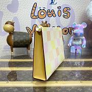 Fortok Louis Vuitton Toilet Pouch Peach N40740 20x25x5.5cm - 5