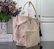 Fortok Louis Vuitton Neverfull MM Bag Peach N40668 31x28x14cm - 2