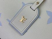Fortok Louis Vuitton CarryAll PM Bag Cream White and Blue 29x24x12cm - 6