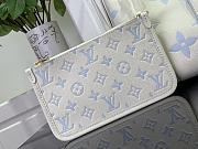 Fortok Louis Vuitton CarryAll PM Bag Cream White and Blue 29x24x12cm - 2