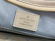 Fortok Louis Vuitton CarryAll PM Bag Cream White and Blue 29x24x12cm - 3