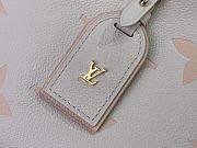 Fortok Louis Vuitton CarryAll PM Bag Cream White and Beige 29x24x12cm - 3