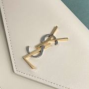 Fortok Saint Laurent Woc Bag White 743050 19x3x11cm - 6