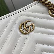 Fortok Gucci GG Marmont Small Tote Bag White 26.5x18.5x12.5cm - 2