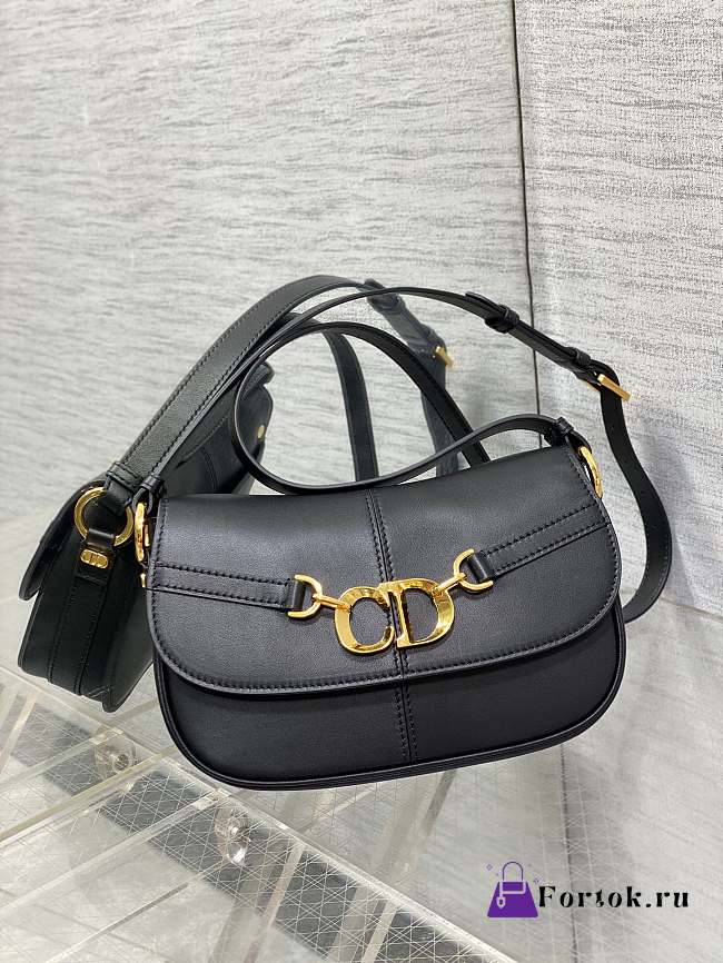 Fortok Dior Small CD Besace Bag Black 24x15x6cm - 1