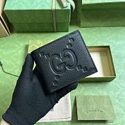 Fortok Gucci Jumbo GG Wallet Black 739475 11x9cm - 4
