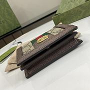 Fortok Gucci GG Supreme Ophidia Card Wallet 523155 8.5x11x3cm - 5