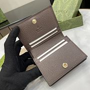 Fortok Gucci GG Supreme Ophidia Card Wallet 523155 8.5x11x3cm - 2