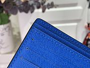 Fortok Louis Vuitton Multiple Wallet Blue M30995 11.5x9x1.5cm - 3