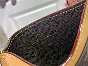 Fortok Louis Vuitton Monogram Craggy Canvas Card Holder Brown M83348 11x7x0.5cm - 3