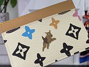 Fortok Louis Vuitton Monogram Craggy Canvas Card Holder White M83348 11x7x0.5cm - 4
