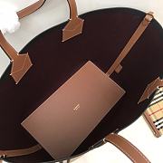 Fortok Burberry London Tote Bag Beige & Brown 51.3x18.5x29cm - 6