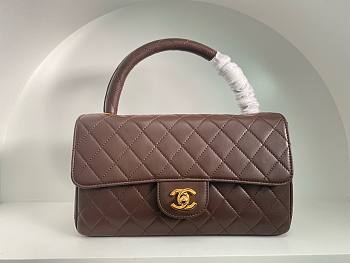 Fortok Chanel Vintage Bag Brown 25cm