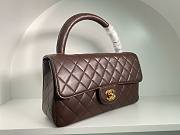 Fortok Chanel Vintage Bag Brown 25cm - 4
