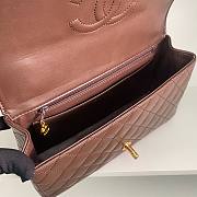 Fortok Chanel Vintage Bag Brown 25cm - 3