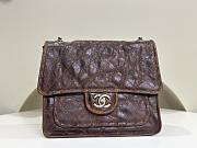 Fortok Chanel Vintage Sienne Bag Silver Buckle 26x11x23cm - 1