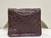 Fortok Chanel Vintage Sienne Bag Silver Buckle 26x11x23cm - 6