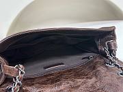 Fortok Chanel Vintage Sienne Bag Silver Buckle 26x11x23cm - 4