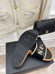 Fortok Chanel Cork Soles Slides Black - 2