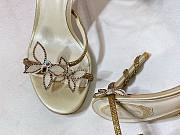 Fortok René Caovilla Margot Butterfly-appliqué Sandals Gold - 4