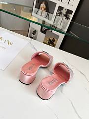 Fortok Prada Satin Crystal Sandals Pink - 2